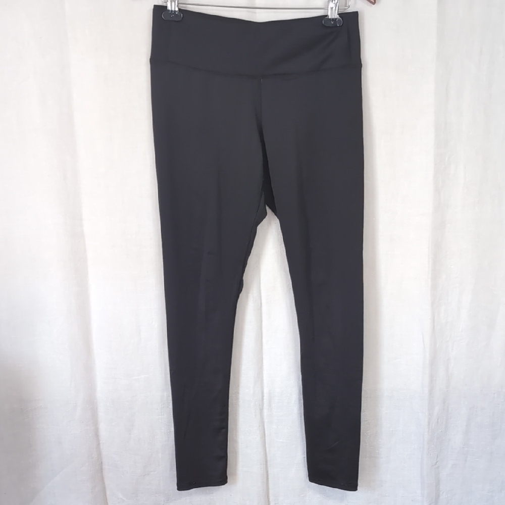 Copper Fit Black Compression Midrise Ankle Length Leggings Size Medium